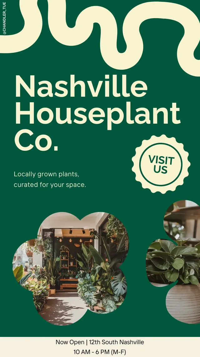 nashville houseplant co. poster