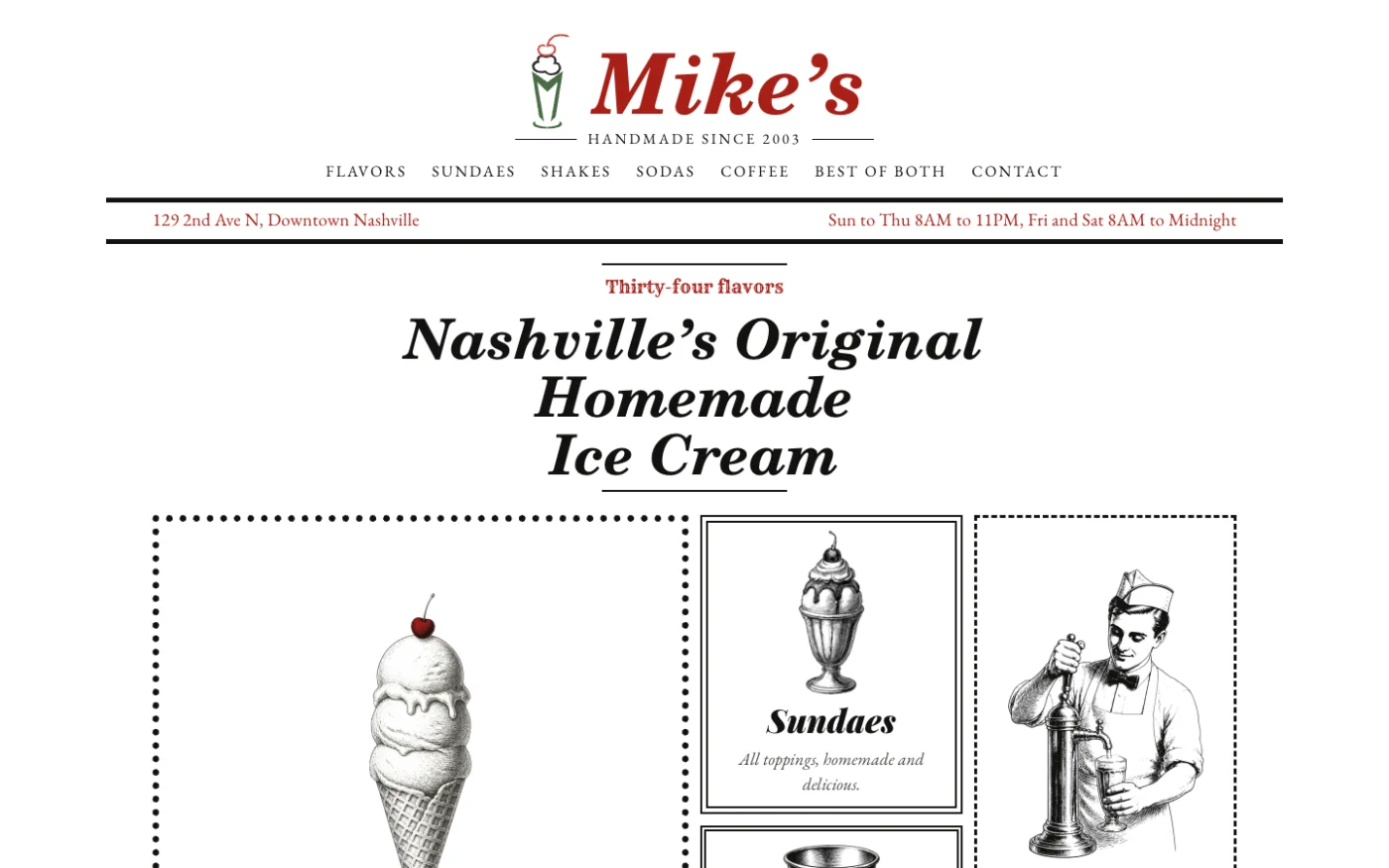mike's ice cream homepage